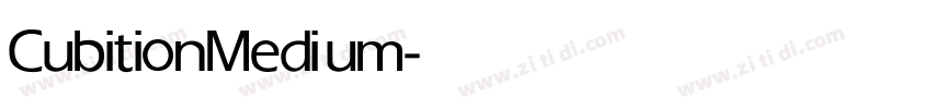 Cubition Medium字体转换